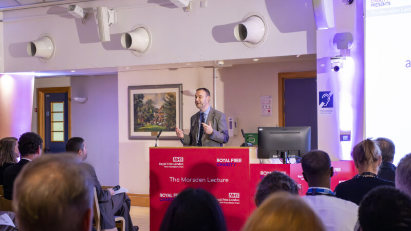 Paul Ramsbottom OBE speaking at the 2024 Marsden Lecture