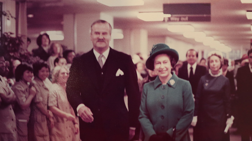 Her Majesty Queen Elizabeth at the opening of the Royal Free Hospital, 1978