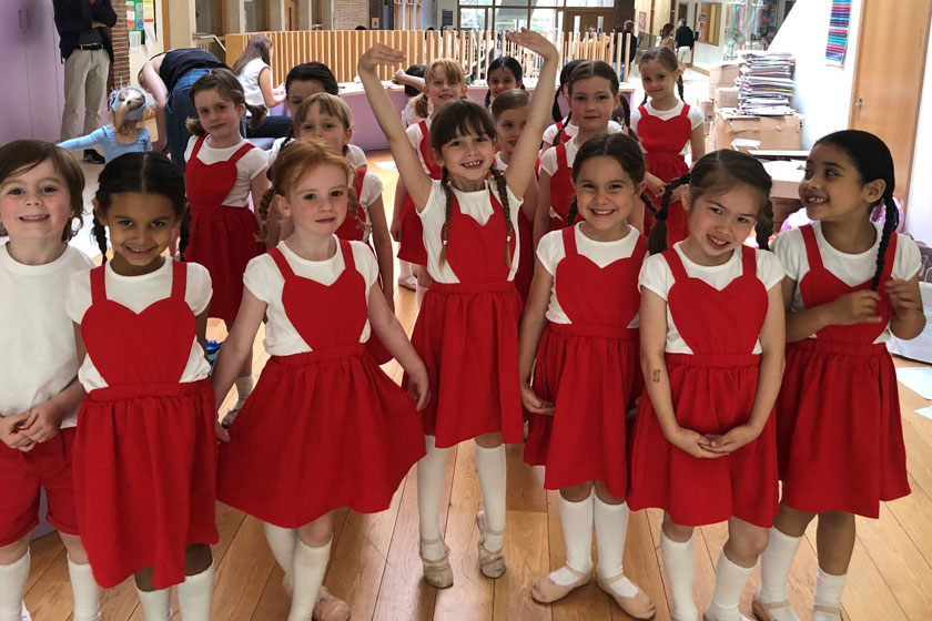 Pupils from the Hampstead Ballet School