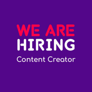 We are hiring a content creator
